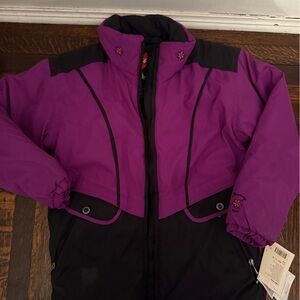 Obermeyer Purple and Black Ski Jacket
